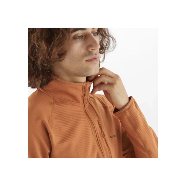 woocommerce-40.jpg Campera Micropolar Salomon Hombre Naranja Trekking