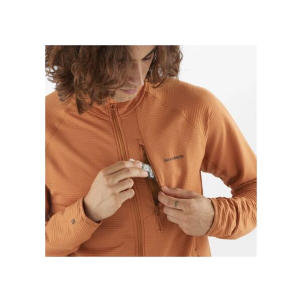woocommerce-41.jpg Campera Micropolar Salomon Hombre Naranja Trekking
